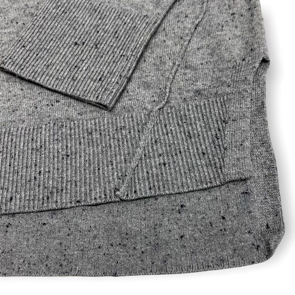 Loft Speckled Gray Hi-Lo Sweater - Picture 4 of 7